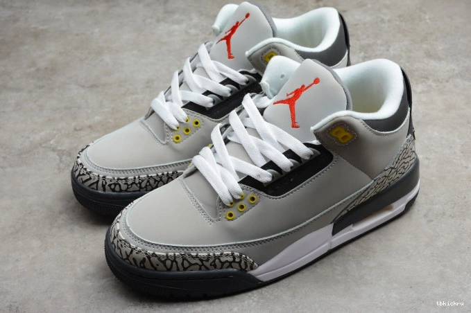 Cheap TBK 3 Cool Grey CT8532-012 Air Retro Jordan (2021) 0721